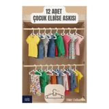 Perodia 12'li Çocuk Askısı Bebek Elbise Askısı Lily Askı