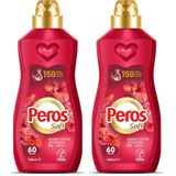 PEROS 1440 ml Konsantre Yumuşatıcı Amber Çiçeği & Sandal Ağacı 2li paket