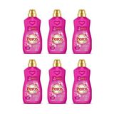 Peros 6lı Süper Avantaj Paketi-konsantre Yumuşatıcı Kiraz Çiçeği Pembe Şakayık 1440 ml X 6 Adet