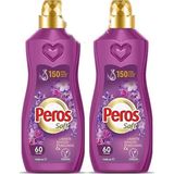 Peros Konsantre Yumuşatıcı Lavanta & Begonvil 1440 ml 2'li Paket 60 Yıkama Kalıcı Koku - 1,44 lt