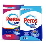 Peros Matik Göz Alıcı Beyaz 7 kg + Peros Matik Canlı Renkler Toz Deterjan 7 kg - 14 kg