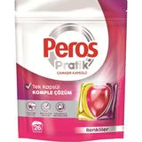 Peros Pratik Çamaşır Deterjanı Kapsülü 26 Adet Renkliler