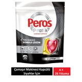 Peros Pratik Matik Çamaşır Deterjanı Kapsülü - Tableti 104 Adet Siyahlar (4PK*26)
