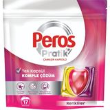Peros Pratik Matik Çamaşır Deterjanı Kapsülü - Tableti 17 Adet Renkliler-