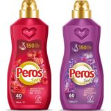 Peros Soft 1440 ml Amber Çiçeği ve Lavanta Bahçesi 2 Li Set - 1,44 lt