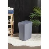 Perotti 13246 Gri Molly 12 Litre Click Çöp Kovası Beyaz