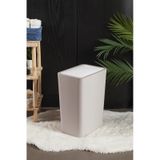 Perotti 13248 Taupe White Molly 12 Litre Click Çöp Kovası Beyaz