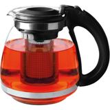 Perotti 1500 ml Cam Demlik Siyah Renkli Malzeme ile Çay ve Kahve İçin Uygun