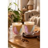 Perotti 16792 Double Feather Çift Cidarlı Kupa 2 Adet 300 ml - 250 ml