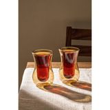 Perotti Amber 2'li Isıya Dayanıklı Çift Cidarlı Cam Çay Bardağı 150 ml