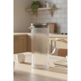 Perotti Bodrum 1200 ml Borosilikat Cam Sürahi Şık Tasarımıyla Sıcak ve Soğuk İçecek Servisi İçin - Şeffaf - 1,2 lt
