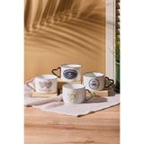 Perotti Cool 4'lü Porselen New Bone China 250 ml Kupa Seti Mug