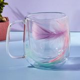 Perotti Double Feather Çift Cidarlı Kupa 250 ml - Renkli