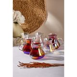 Perotti Ehl-İ Keyf Luster 6'Lı Borosilikat Cam Çay Bardağı Seti 200Ml 16014