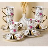 Perotti English Sachet 6 Kişilik Kahve Fincan Takımı 16842 - 6 Adet - 90 ml