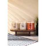 Perotti Fraser 500 ml 3'lü Borosilikat Cam Kavanoz 10x10 cm