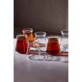 Perotti Giza 6 Kişilik Borosilikat Cam Çay Bardağı