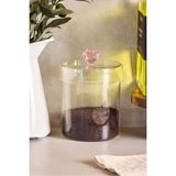 Perotti Hearts 750 ml Borosilikat Cam Kavanoz 10X12 cm Şeffaf Renkli 1 Adet Sofra Sunumuna Uygun