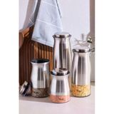 Perotti INOX 4 Boy Saklama Kabı ve Kavanoz Seti