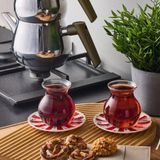 Perotti Mercan 6'lı Borosilikat 200 ml Çay Bardağı - Şeffaf