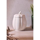 Perotti Pumpkin Porselen 18 cm Kavanoz - Beyaz