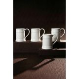 Perotti Pure Tankard 4'lü Saf Beyaz Porselen 230 ml Kupa Seti