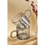 Perotti Ringo Line Color Amber 2'Li 325 Ml Cam Kupa Boncuklu Kulp Mug