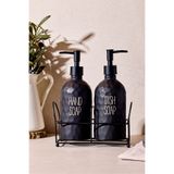 Perotti Sapone Black 2'li Standlı Sabunluk