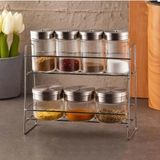 Perotti Silva Metal Standli 8 Parca Cam Baharat Takimi 13810