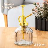 Perotti Vintage Cam Bitki Sulama Şişesi Oda Kokusu Dağıtıcı Çok Amaçlı Sprey Şişe 250 ml Gri