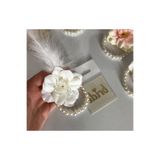 Perrla Shop 10lu Beyaz Tüylü Nedime Gelin Bilekliği Bride To Be Bekarlığa Veda Partisi