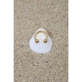 Perry Accesories Piercing Cerrahi Çelik Piercing Halka Kıkırdak Septum Tragus Conch Helix Silver Renk Top Çap 3 Mm