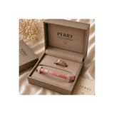 perry accessories MİNELİ KELEPÇE ve mineli yüzük takı set çelik kelepçe ve yüzük seti ikili set