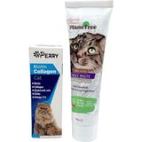 Perry Kediler Için Biotin Collagen 50ML + Planetree Tüy Yumağı Önleyici Malt 100GR