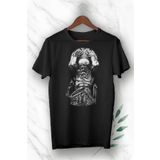 perseusshopping Siyah Mitoloji Dünyayı Taşyan Adam Atlas Baskılı Unısex Tişört GNC 136