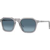 Persol 3292S 309/Q8 50 Unisex Güneş Gözlüğü Gri Geometrik Çerçeve ile UV Filtre Koruma