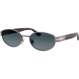 Persol PO1024S 513S3 56UNISEX Güneş Gözlüğü - Metalik Gri
