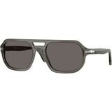 Persol PO3393S 1103B1 56 Unisex Güneş Gözlüğü - Şeffaf Gri