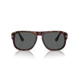 Persol Unisex Po3310s Aviator Güneş Gözlüğü, Havana/Siyah, 54 mm