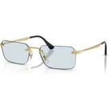 PERSOL1030V 1156 55 Unisex Güneş Gözlüğü - Altın - Mavi