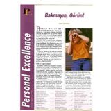 Personal Excellence - Yaşam Rotanızı Keşfedin - Bakmayın Görün - Retro Eski Basım Koleksiyon (Temmuz 2000 Yıl:1 Sayı:9)