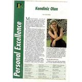 Personal Excellence - Yaşam Rotanızı Keşfedin - Kendiniz Olun - Retro Eski Basım Koleksiyon (Ekim 2000 Yıl:1 Sayı:12)