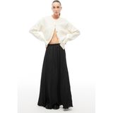 Perspective Siyah Slim Fit Midi Etek - 44