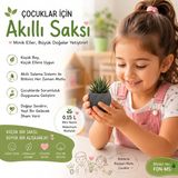 Perspektiffdn Çocuklar Için Akıllı Saksı – Minik Eller, Büyük Doğalar Yetiştirir! Antrasit Renk🌿🌱