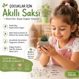 PerspektifFDN Çocuklar Için Akıllı Saksı – Minik Eller, Büyük Doğalar Yetiştirir! Bej Renk🌿🌱