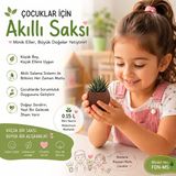 Perspektiffdn Çocuklar Için Akıllı Saksı – Minik Eller, Büyük Doğalar Yetiştirir! Kahverengi Renk🌿🌱