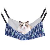 PERSUPER Kafes için Kedi Hamak Yatağı - 22x18 inç Ayarlanabilir Asılı Kedi Yatağı Kapalı Kediler için Ters Çevrilebilir Kedi hamakları, Yumuşak Kedi Levreği, Yavru Gelincik Yavru Köpek veya Küçük