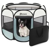 Persure Yıkanabilir Pee Pad ile Küçük Köpek Oyun Parkı, Köpekler/Kediler/Tavşanlar için Yavru Pet Kedi Oyun Parkı, Köpek Çadır Sandığı Kapalı/Dış Mekan, Taşınabilir Pop Up Köpek Kulübesi Taşıma