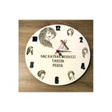 Peruk **Saç Tasarım**Kuaför ?Güzellik Merkezi 6 Mdf Kişiye Özel İsim Yazılı Duvar Saati