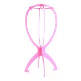 Peruk Takım Aparatı / Pembe Vitrin